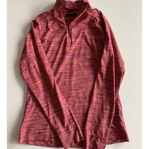 Merell 1/4 Zip Sweatshirt Womans Orange/ Pink/Purple Size Small A4